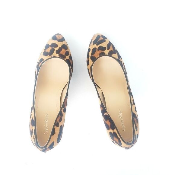 Calvin Klein New Leopard Platform Heels 6 M - Picture 7 of 8